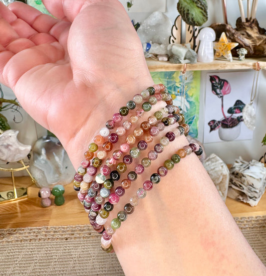 Watermelon Tourmaline Bracelet