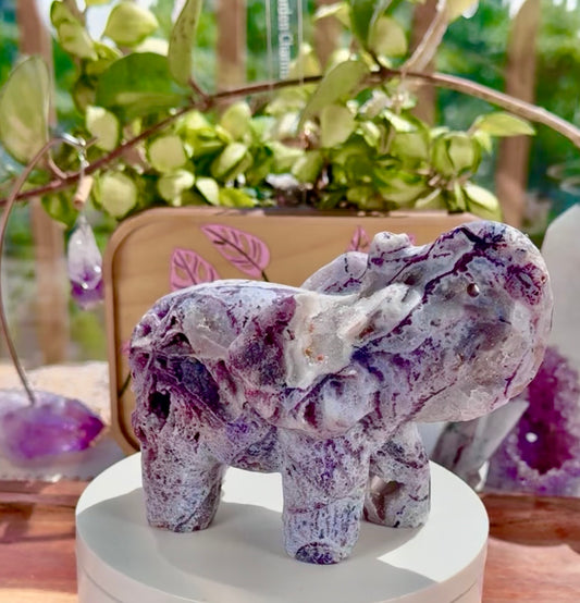 Tiffany Stone in Druzy Quartz • Spor Mountain, Utah