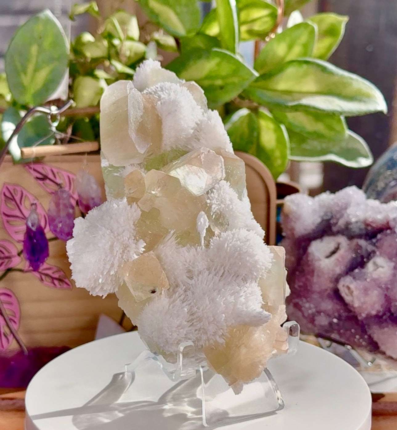 Lemon-Lime Apophyllite with Mordenite • India
