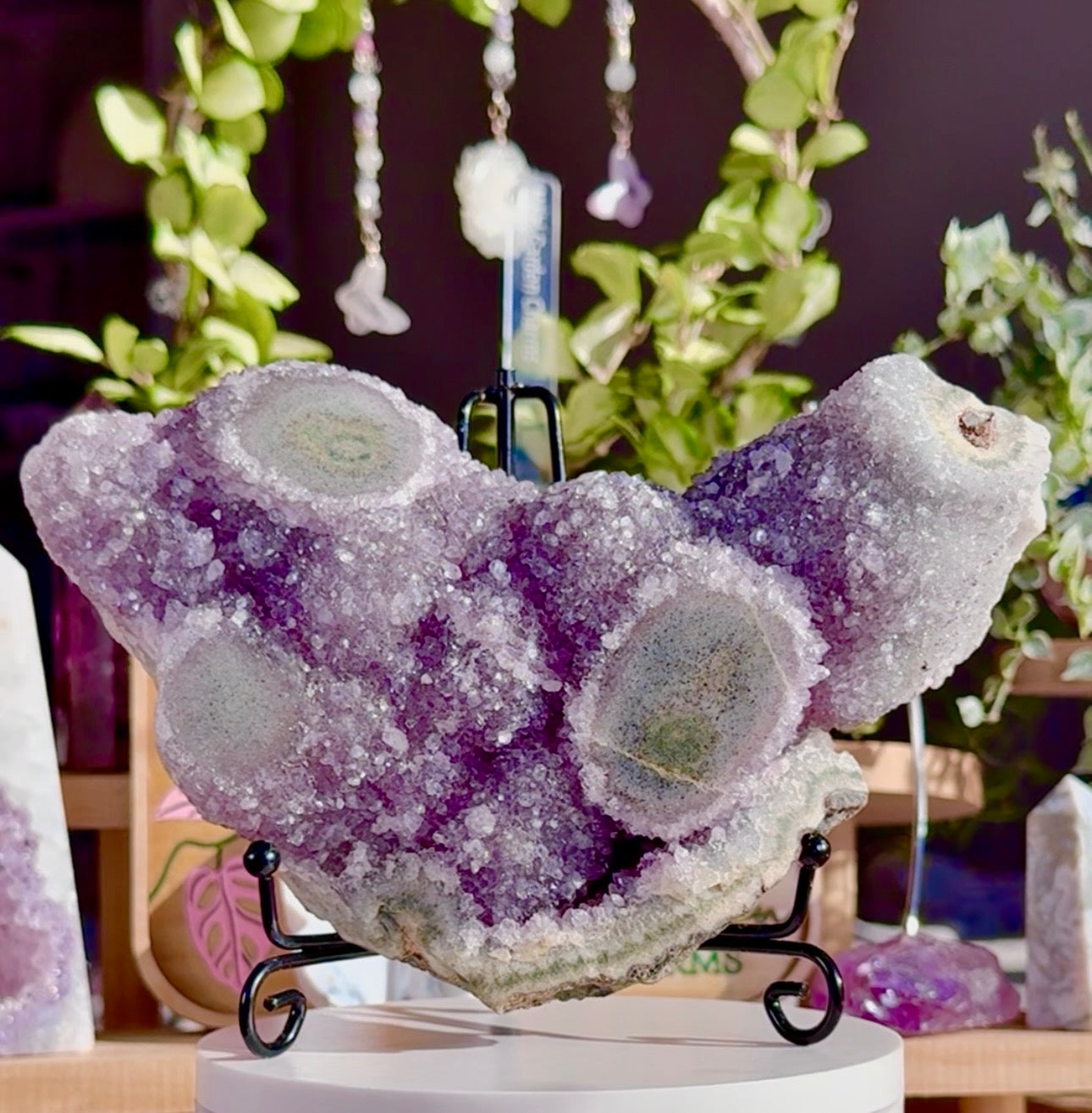 Amethyst Stalactite with Jasper • Brazil