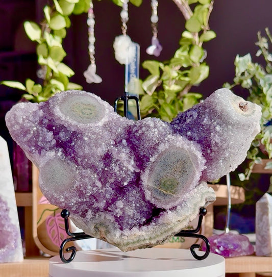 Amethyst Stalactite with Jasper • Brazil