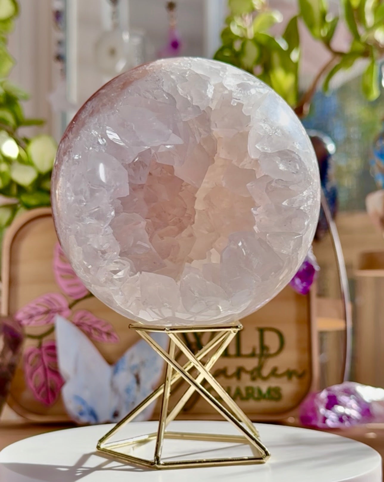 Flower Agate & Quartz • Brazil