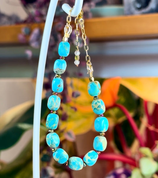 Handmade Sea Sediment Jasper Bracelet
