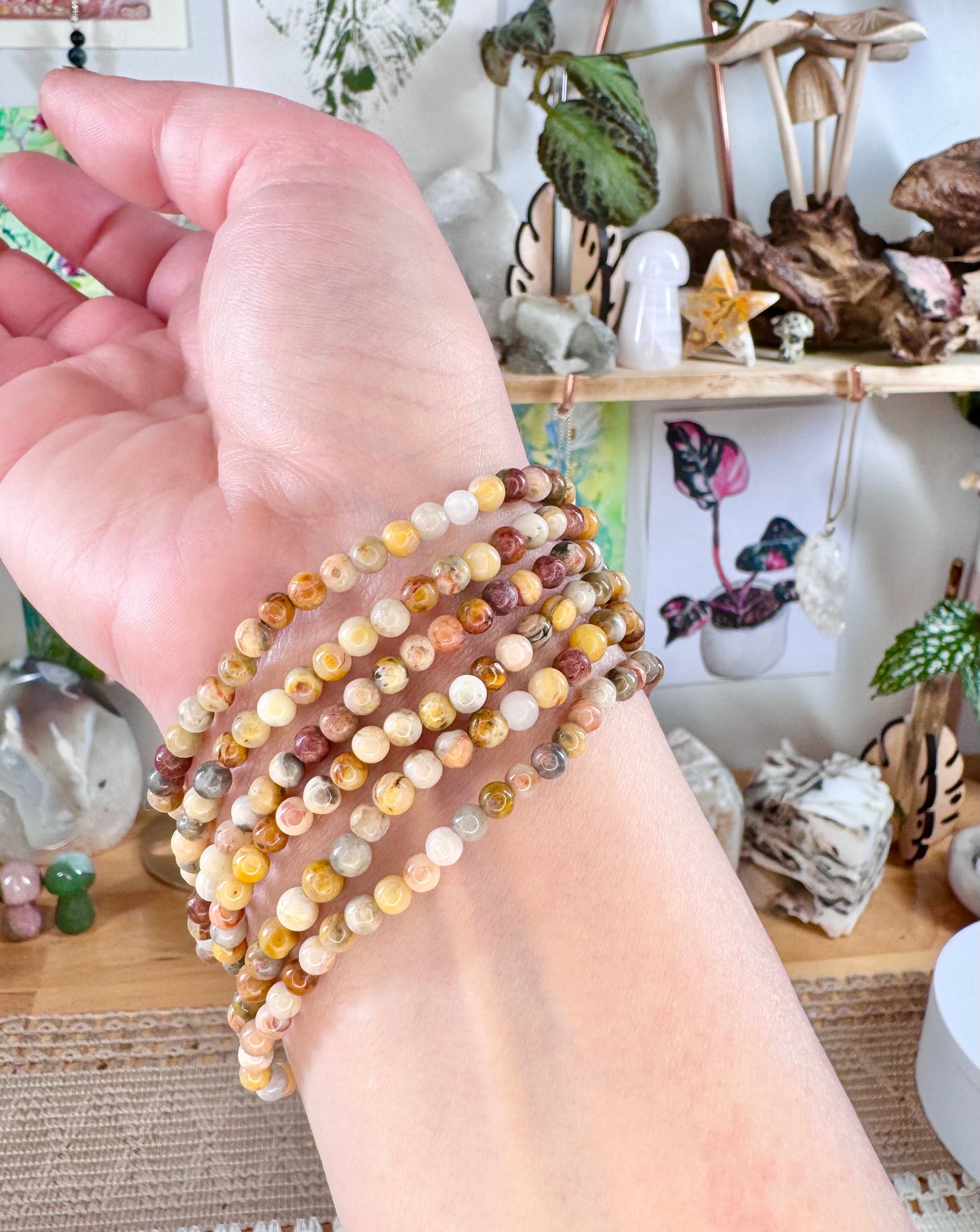 Crazy Lace Agate Bracelets