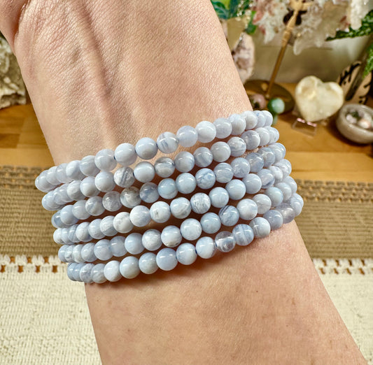 Blue Lace Agate Bracelets