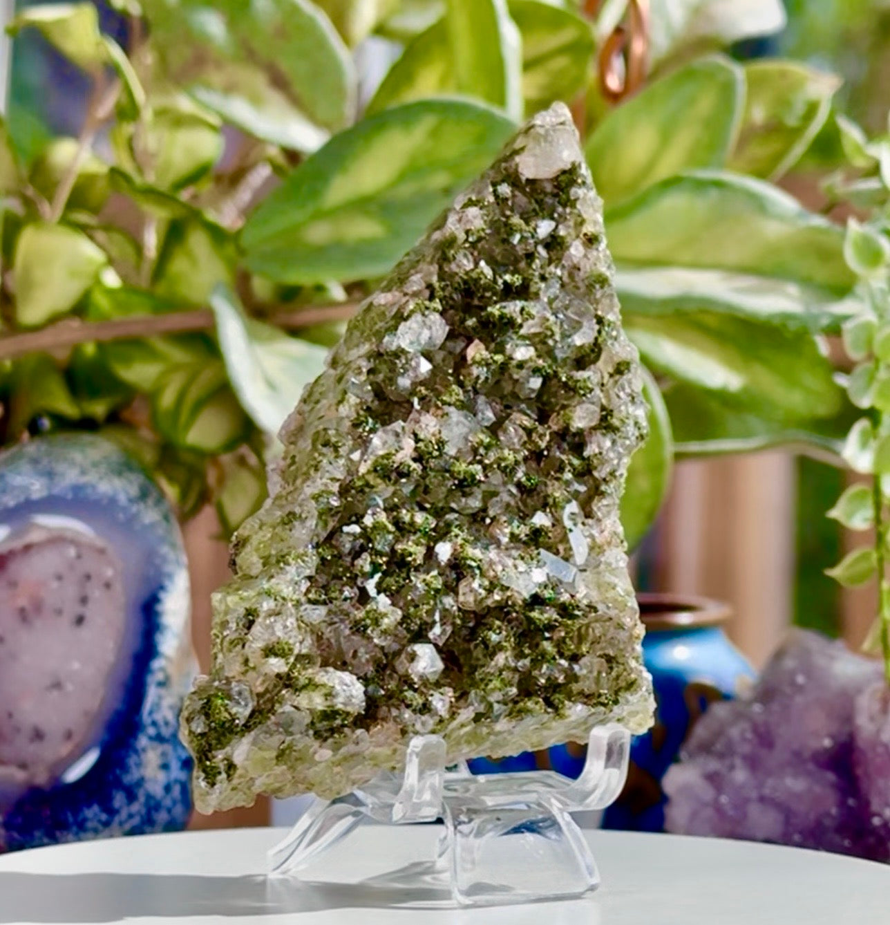 Fairy Forest Epidote with Quartz • Turkey