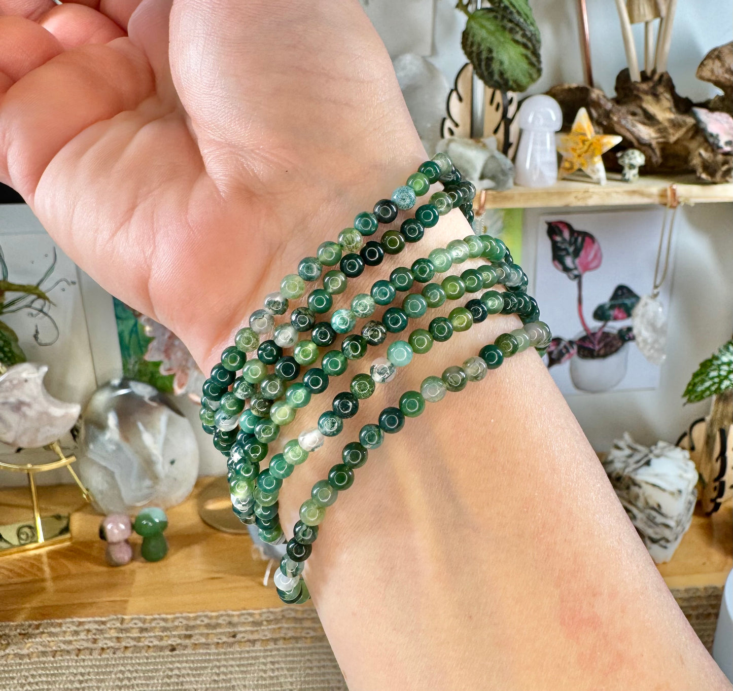 Moss Agate Bracelets